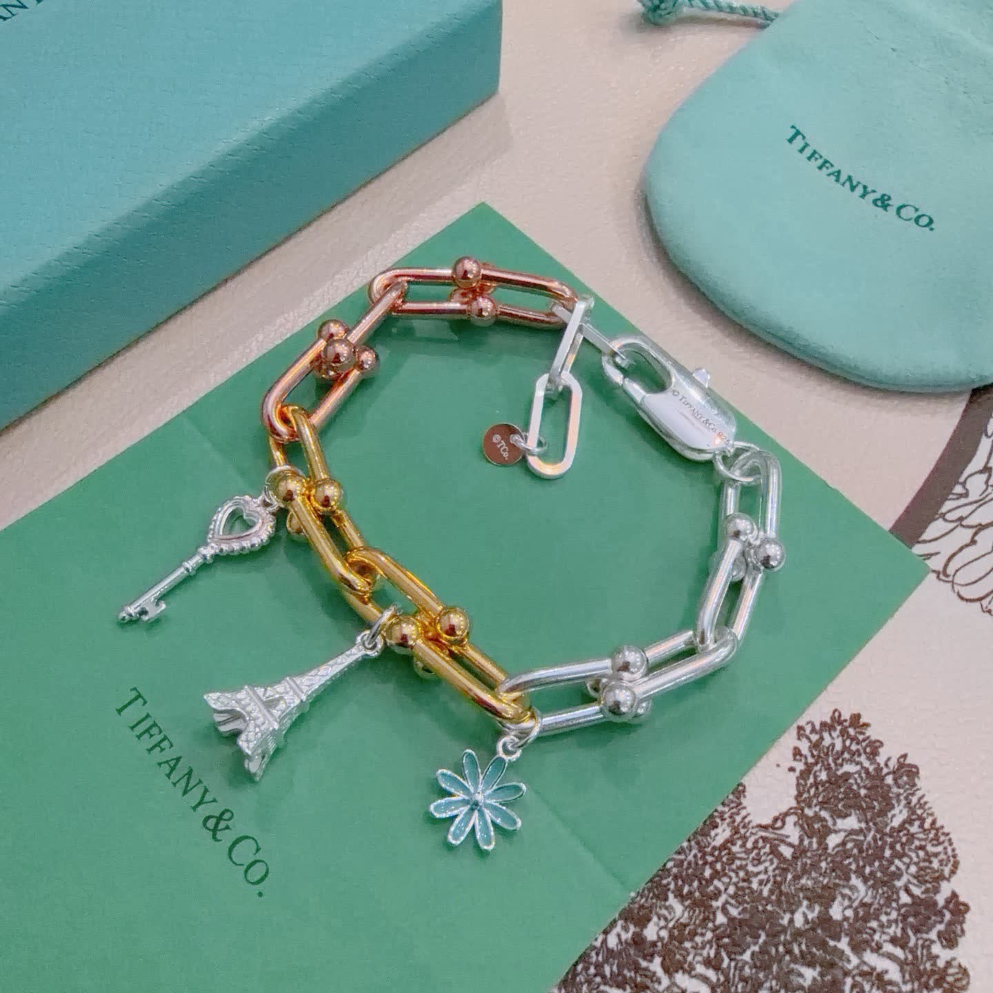 Tiffany & Co. Eiffel Tower Charm Bracelet Tiffany & Co. Eiffel Tower Charm Bracelet